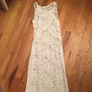 White lace overdress
